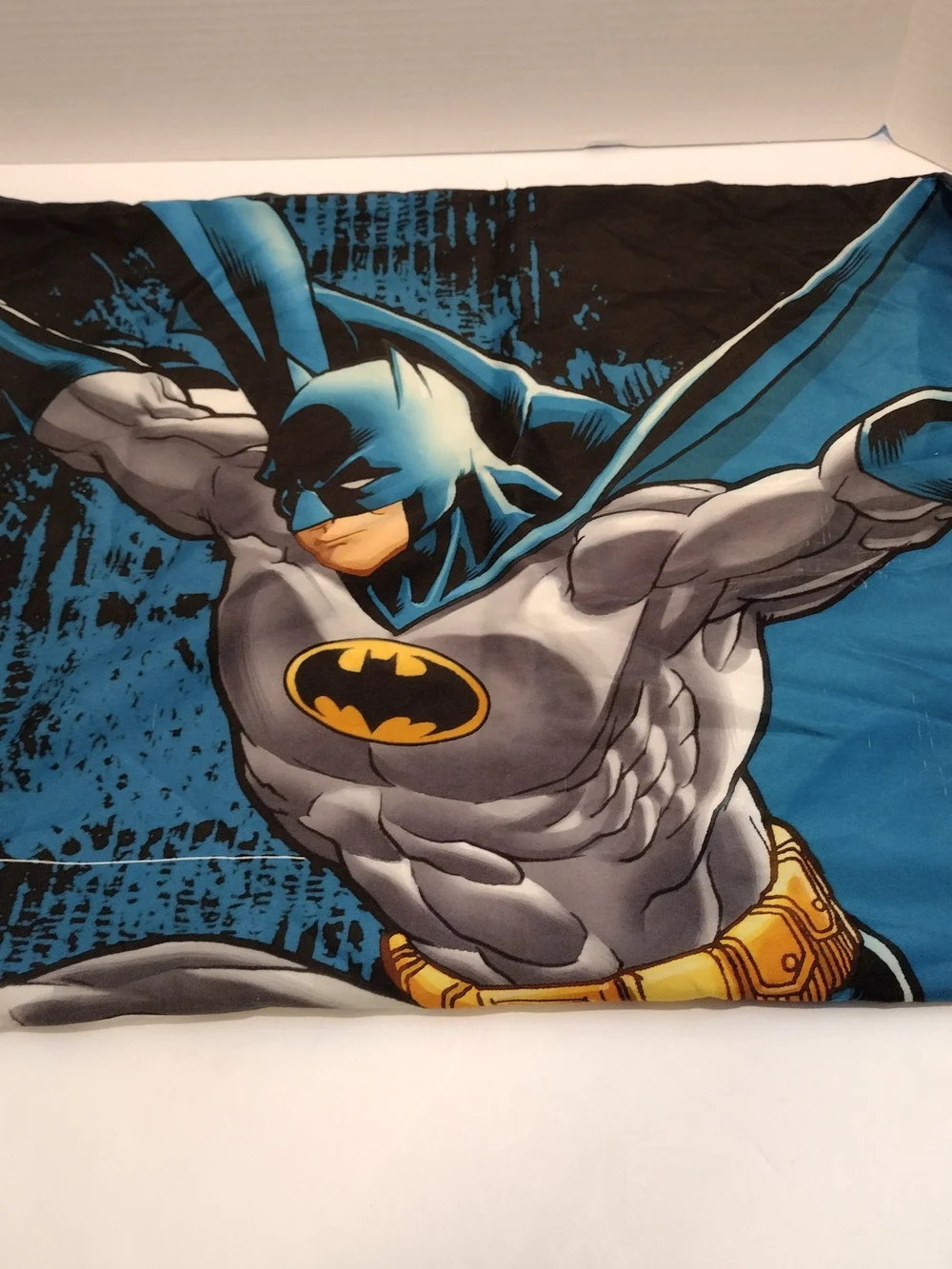 Batman Themed Flat Sheet and Pillow Case Set